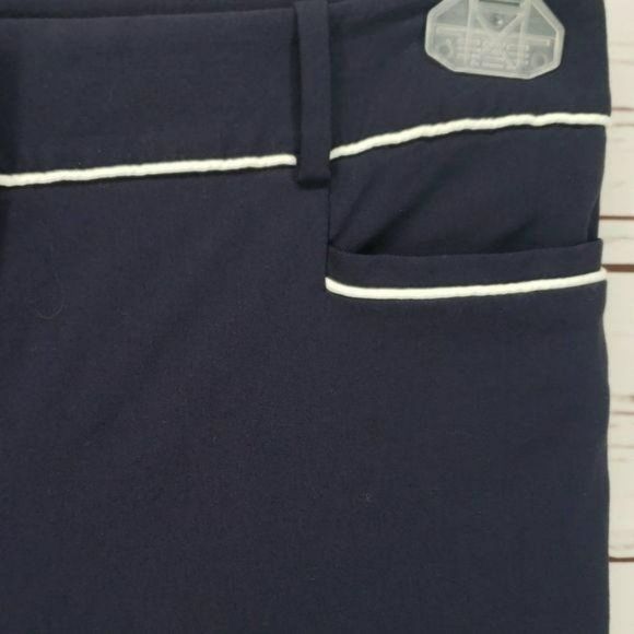 The Limited‎ Sailor Flat Front Business Navy Blue Ankle Pants Size 2 R - Picture 4 of 8
